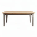 Wooden dining table with grey legs and natural finish 180 x 90 x 75cm