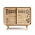 Wooden storage cabinet with ventilation design 80 x 40 x 50cm